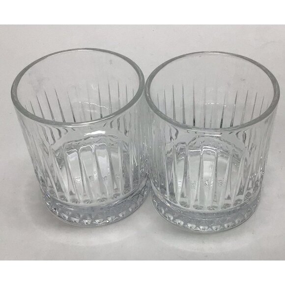 Grand Marnier Cocktail Lowball Rocks Glasses 8oz Set of 2 Diamond Cut NEW - Picture 5 of 7